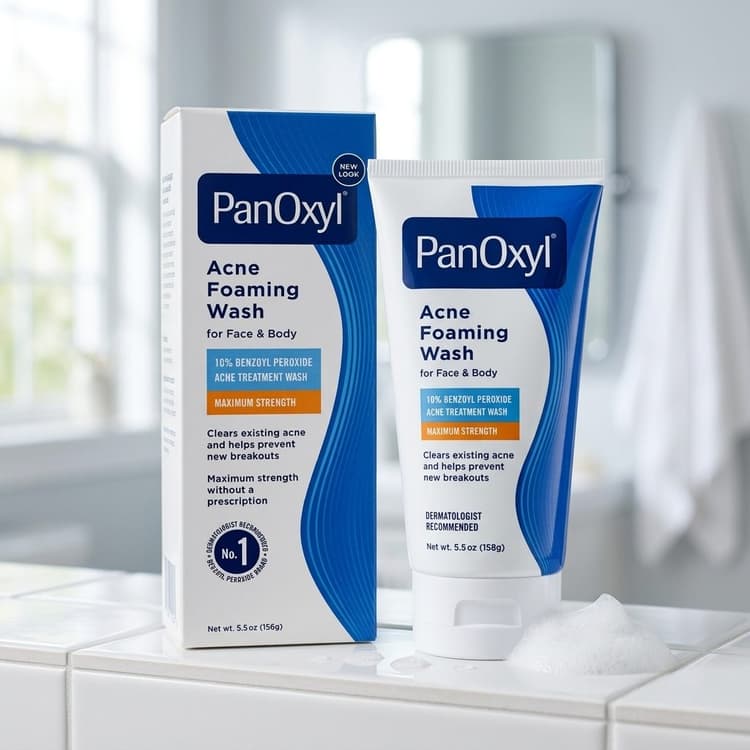 PanOxyl 10% Benzoyl Peroxide Acne Foaming Wash